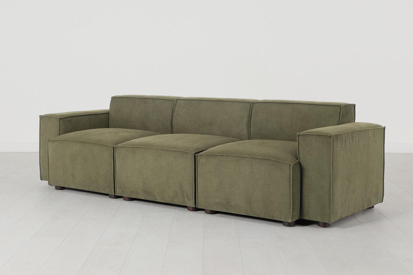 Dreisitzer-Sofa Model 03, Fenchelgrün