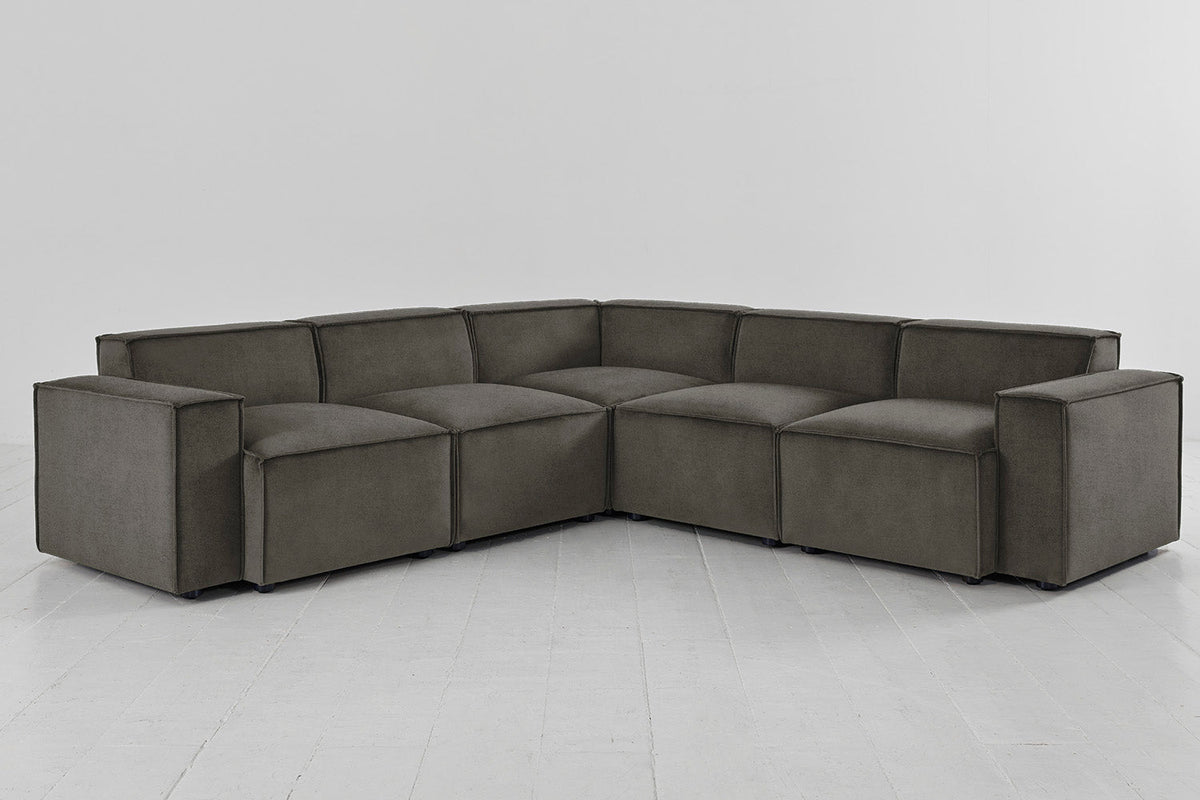 Ecksofa Model 03, Nerzgrau