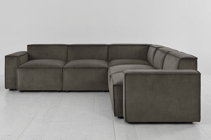 Ecksofa Model 03, Nerzgrau