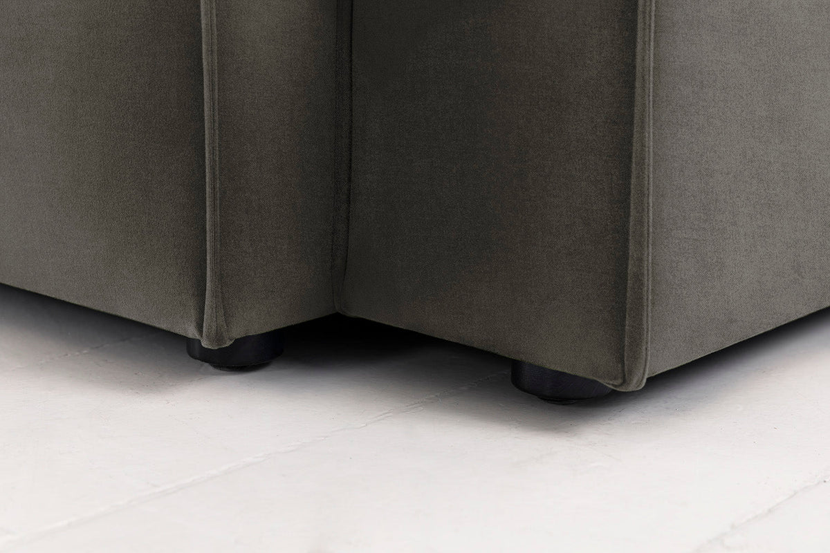 Ecksofa Model 03, Nerzgrau