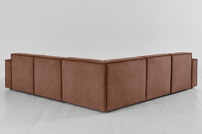 Ecksofa Model 03, Rostbraun