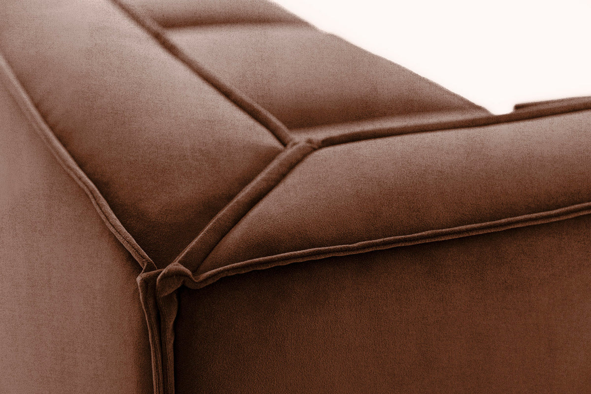 Ecksofa Model 03, Rostbraun