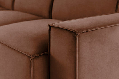 Ecksofa Model 03, Rostbraun
