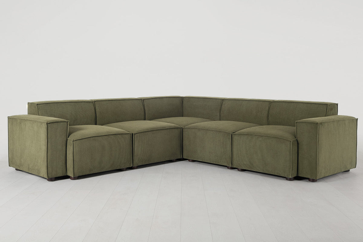 Ecksofa Model 03, Fenchelgrün