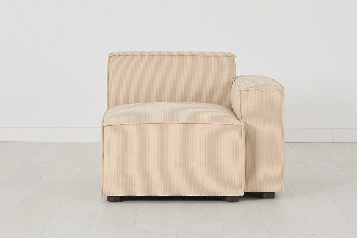 Model 03 Right Arm Sofa Module, Sand