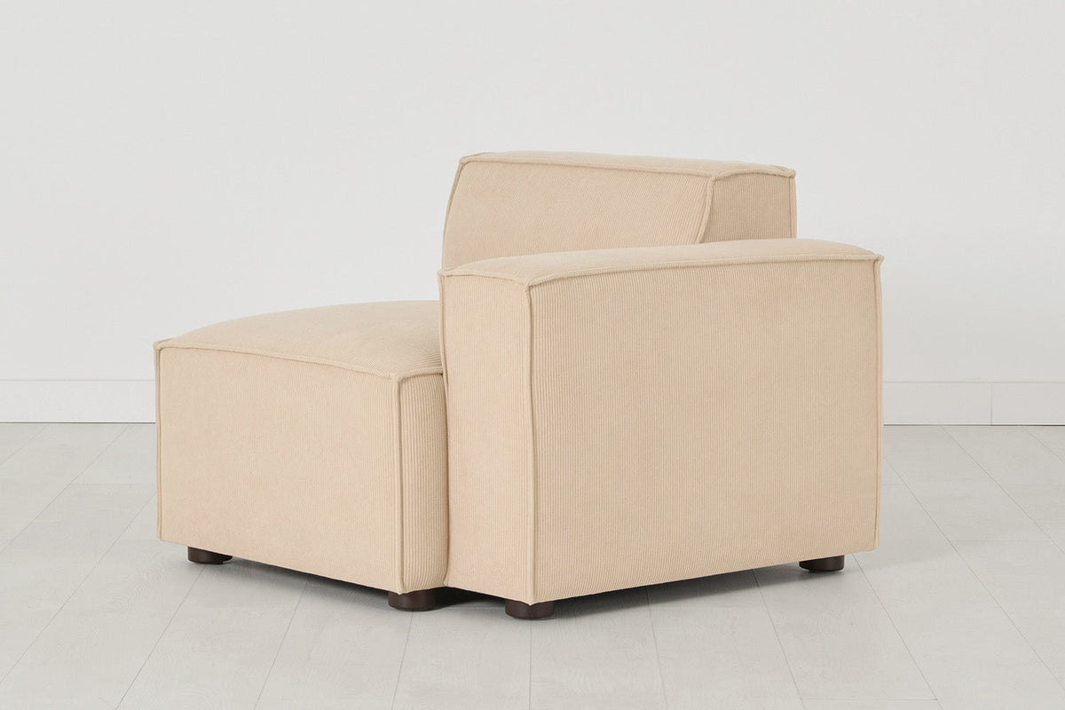 Model 03 Right Arm Sofa Module, Sand