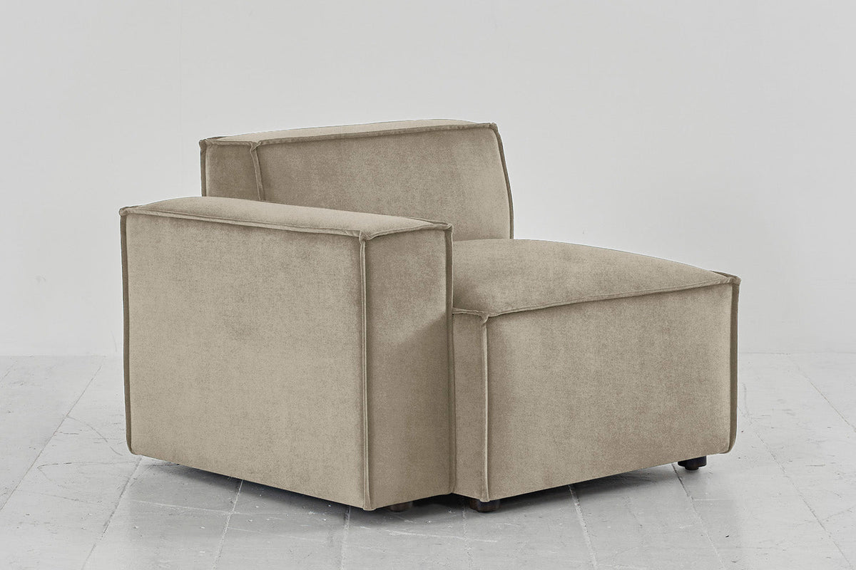 Model 03 Left Arm Sofa Module, Flax