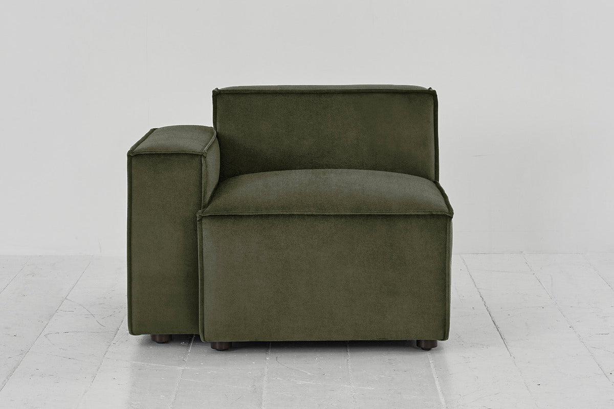 Model 03 Left Arm Sofa Module, Pine