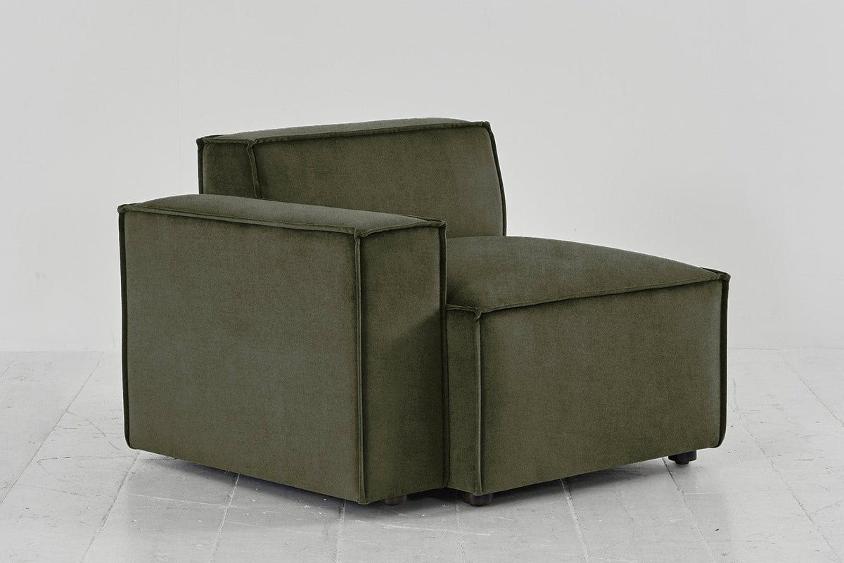 Model 03 Left Arm Sofa Module, Pine