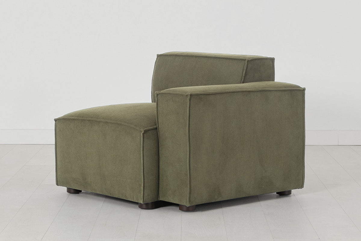 Model 03 Right Arm Sofa Module, Fennel