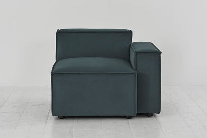 Model 03 Right Arm Sofa Module, Petrol