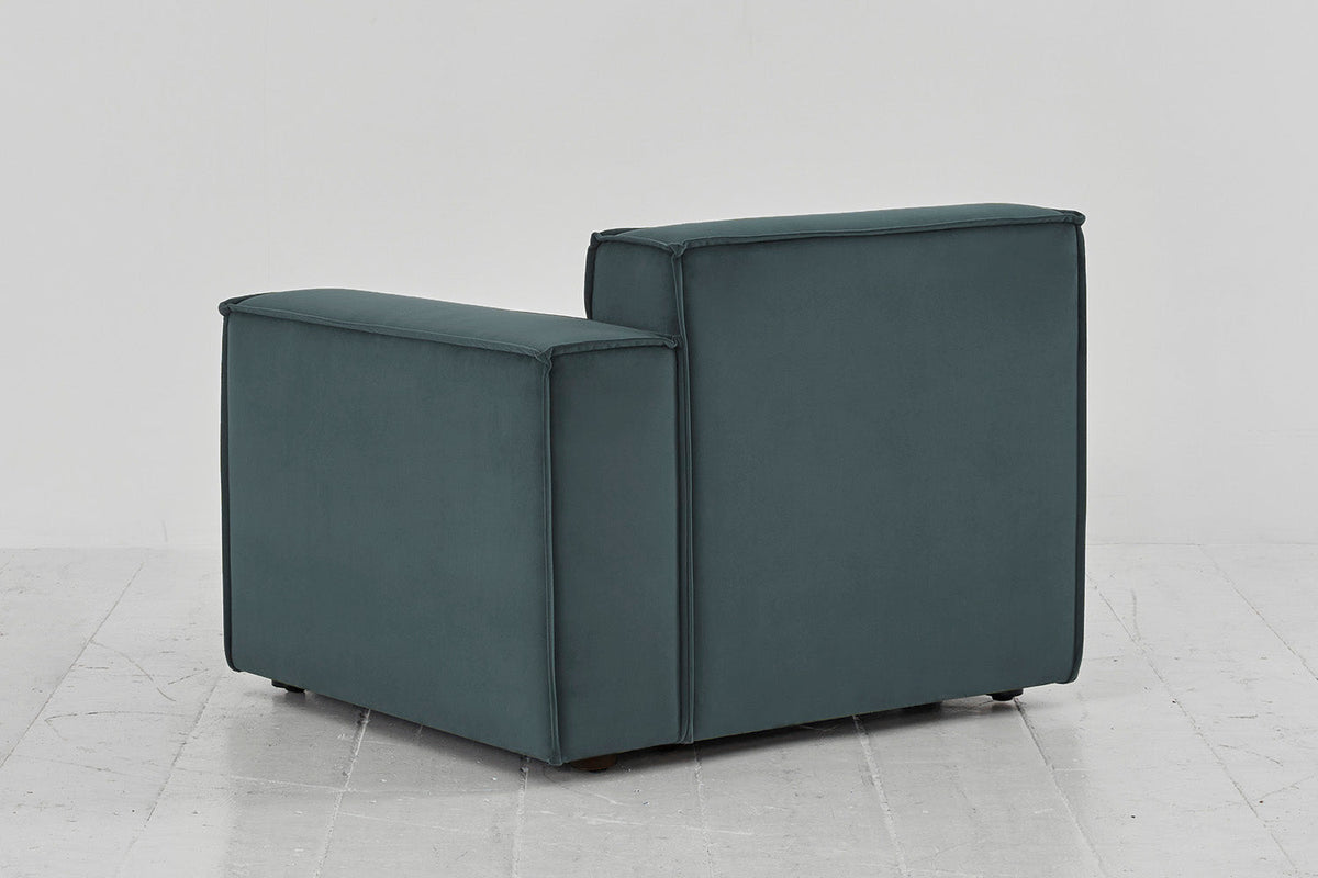 Model 03 Right Arm Sofa Module, Petrol