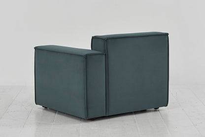 Model 03 Right Arm Sofa Module, Petrol