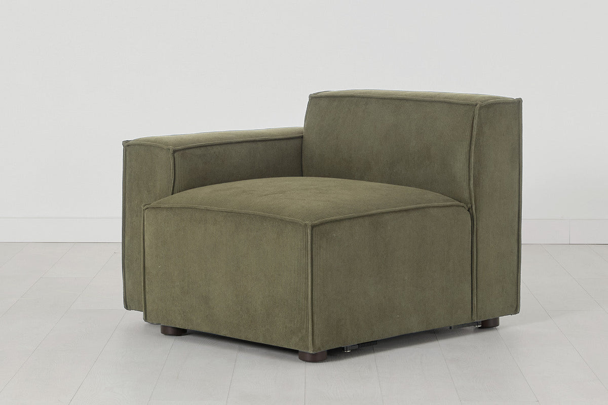 Model 03 Left Arm Sofa Module, Fennel