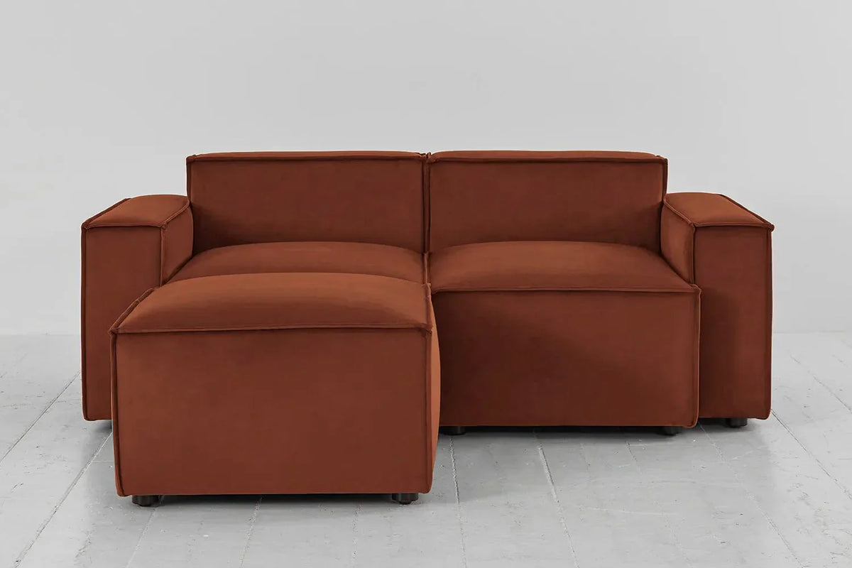 Model 03 2-Seater Left Chaise Sofa, Umber
