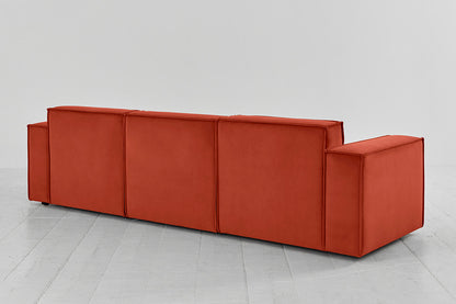 Dreisitzer-Sofa Model 03, Paprikarot