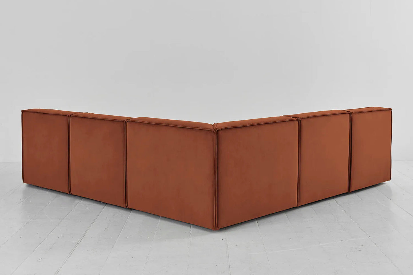 Model 03 Corner Sofa with Ottoman, Umber