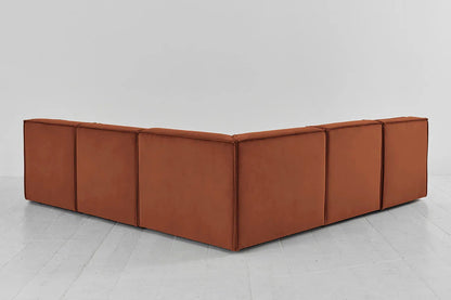 Model 03 Corner Sofa with Ottoman, Umber