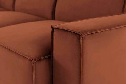 Model 03 Corner Sofa with Ottoman, Umber