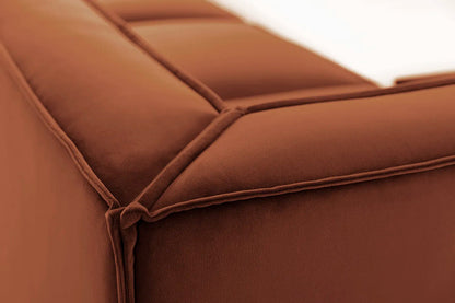Model 03 Corner Sofa with Ottoman, Umber