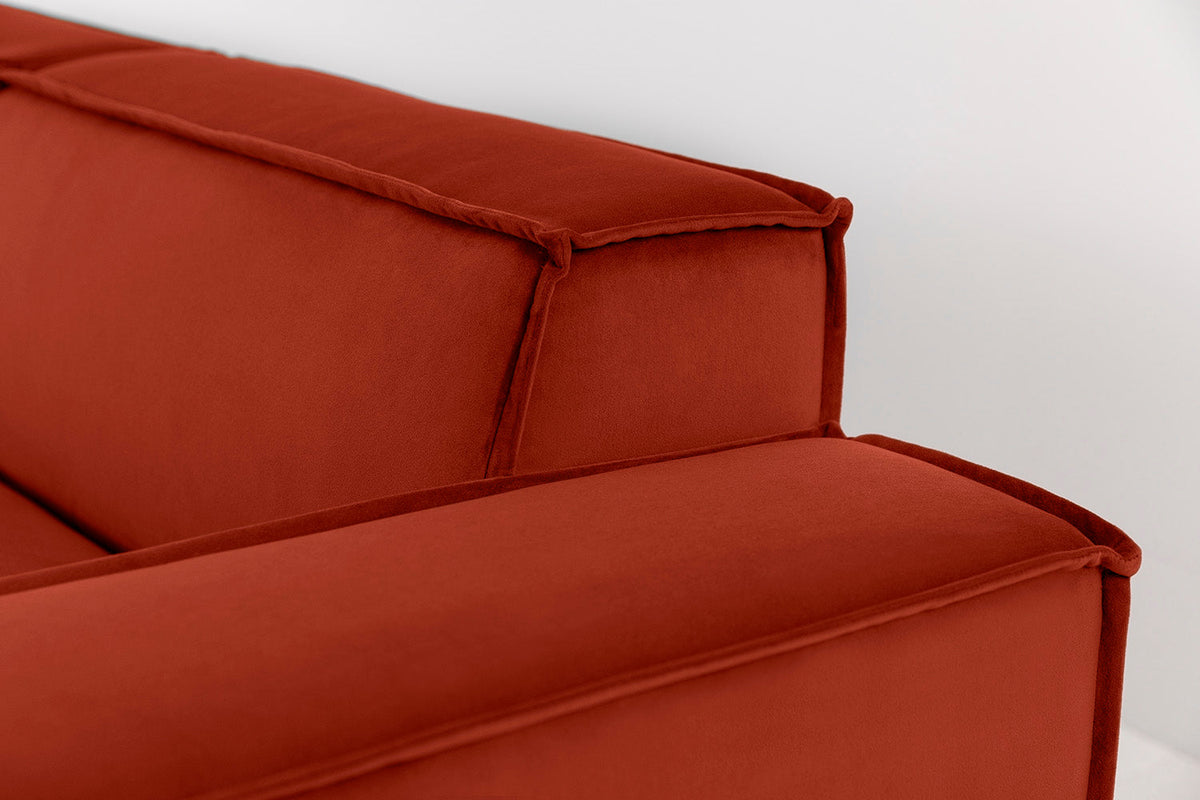 Model 03 3-Seater Left Chaise Sofa, Paprika