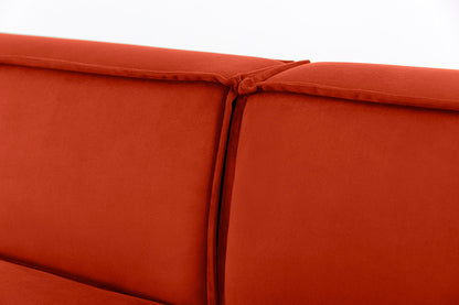 Model 03 2-Seater Right Chaise Sofa, Paprika