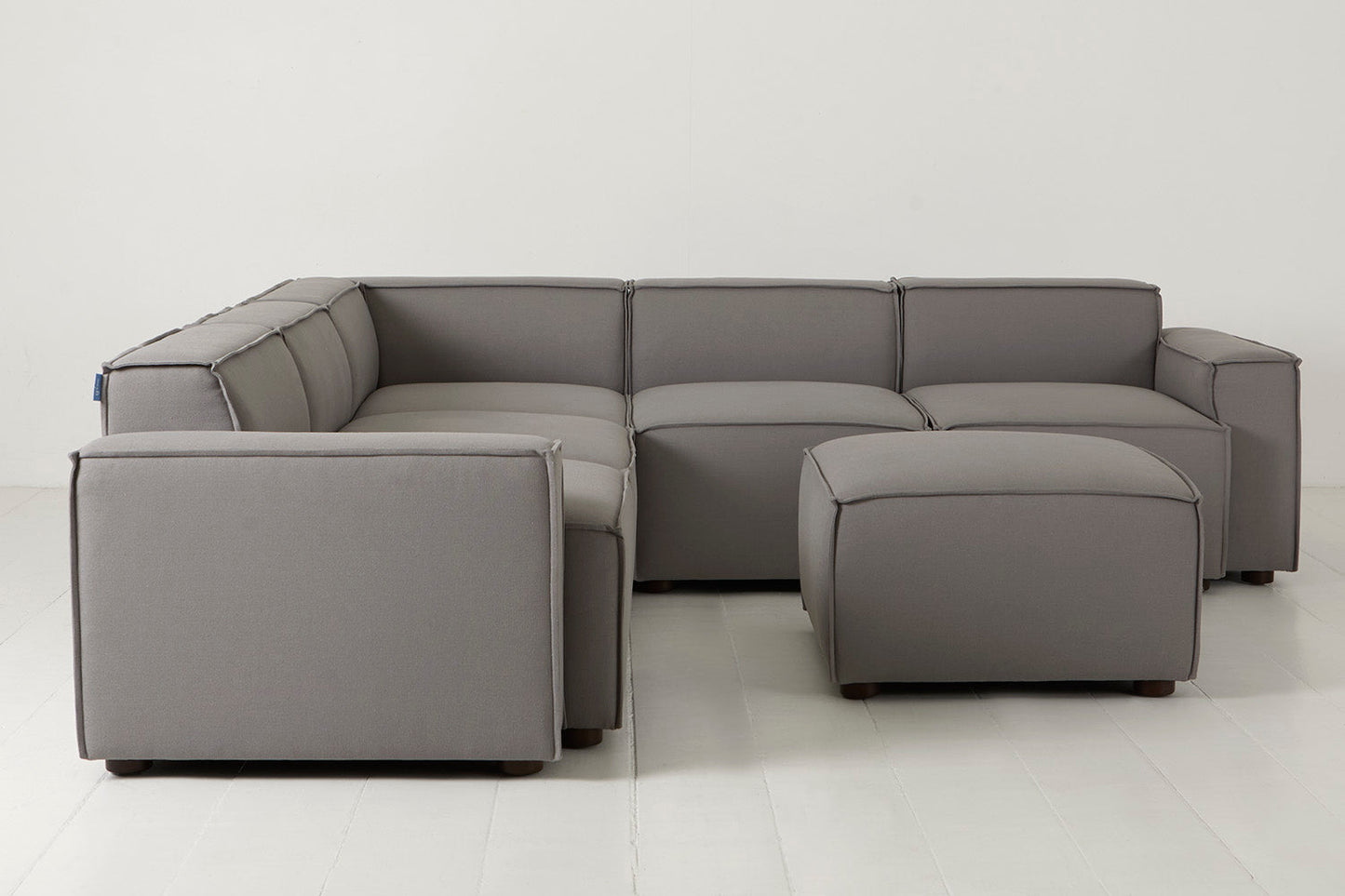 Ecksofa Model 03 mit Polsterhocker, Risso