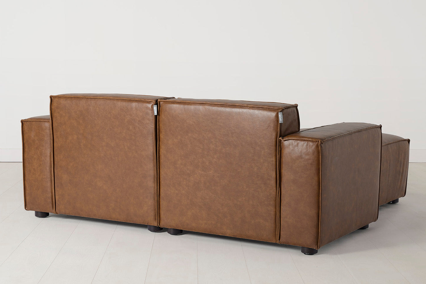 Zweisitzer-Sofa Model 03 mit Chaiselongue links, Ahornbraun