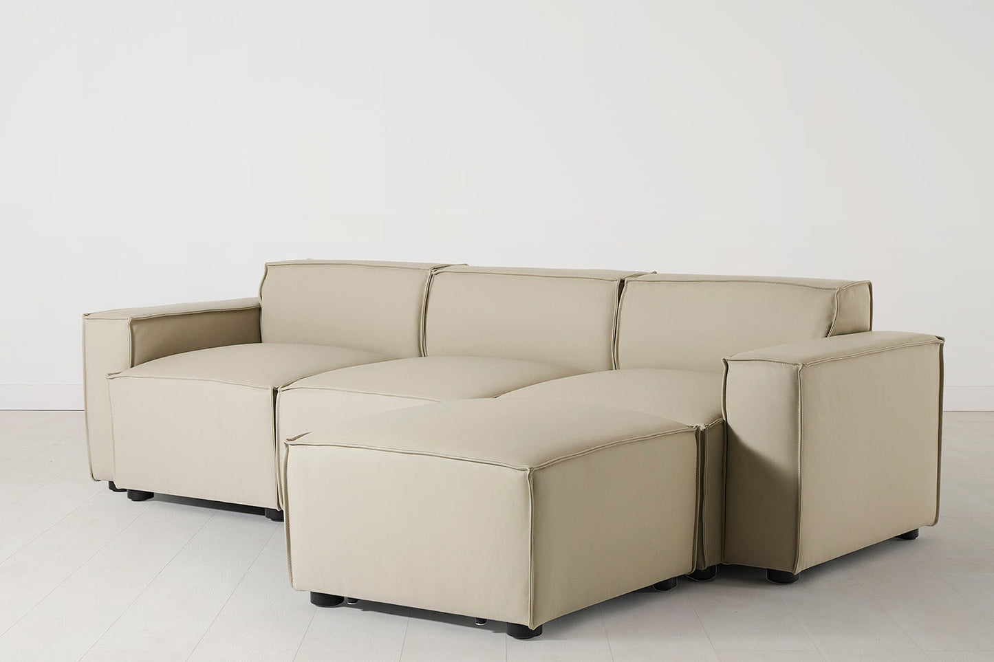 Model 03 3-Seater Right Chaise Sofa, Oyster