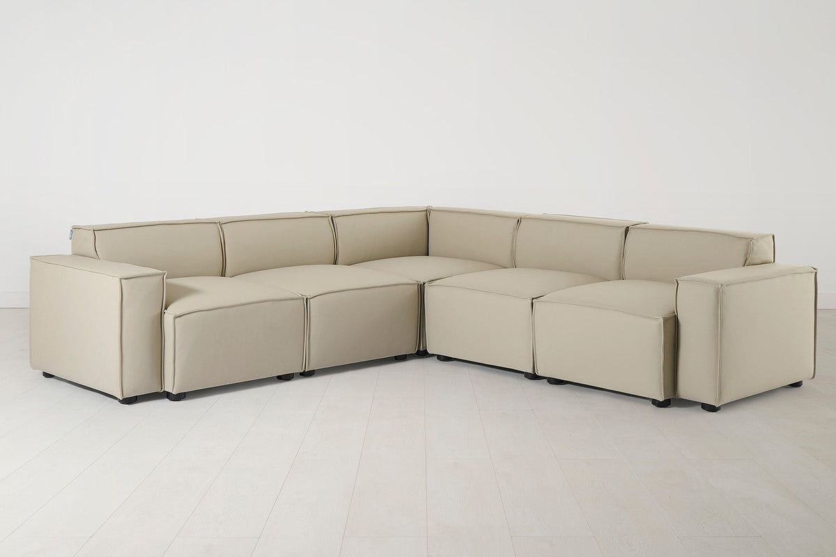 Ecksofa Model 03, Oyster