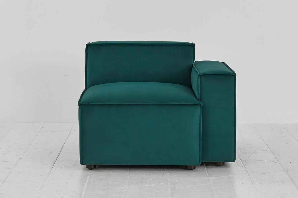 Model 03 Right Arm Sofa Module, Kingfisher