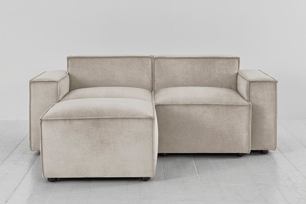 Model 03 2-Seater Left Chaise Sofa, Chalk