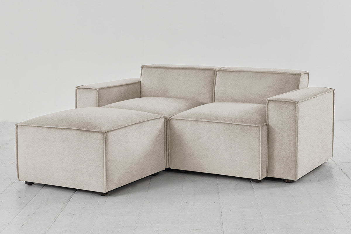 Model 03 2-Seater Left Chaise Sofa, Chalk