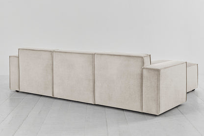 Model 03 3-Seater Left Chaise Sofa, Chalk