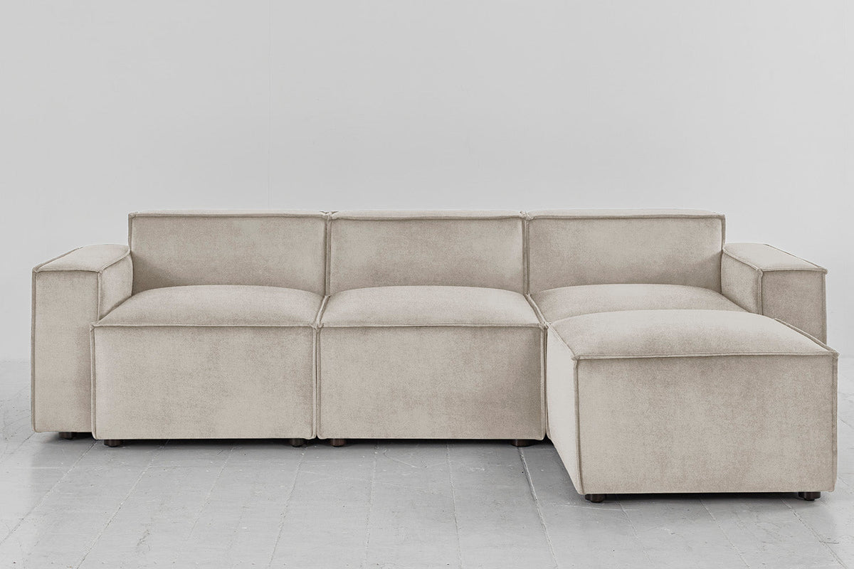 Model 03 3-Seater Right Chaise Sofa, Chalk