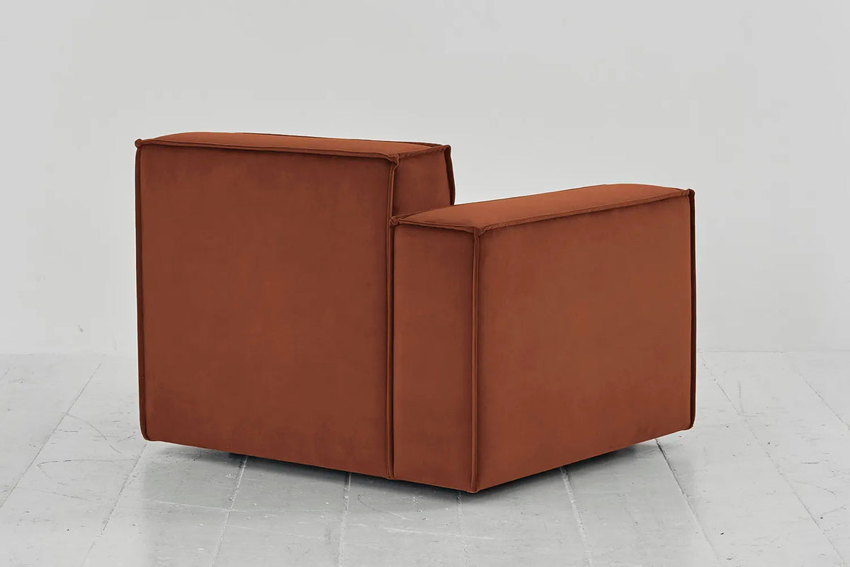 Model 03 Left Arm Sofa Module, Umber