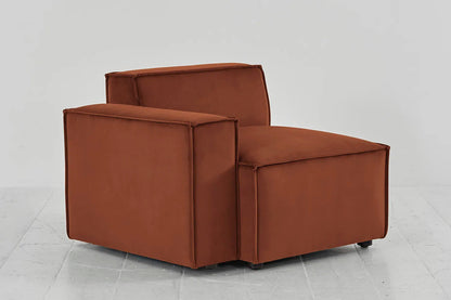 Model 03 Left Arm Sofa Module, Umber