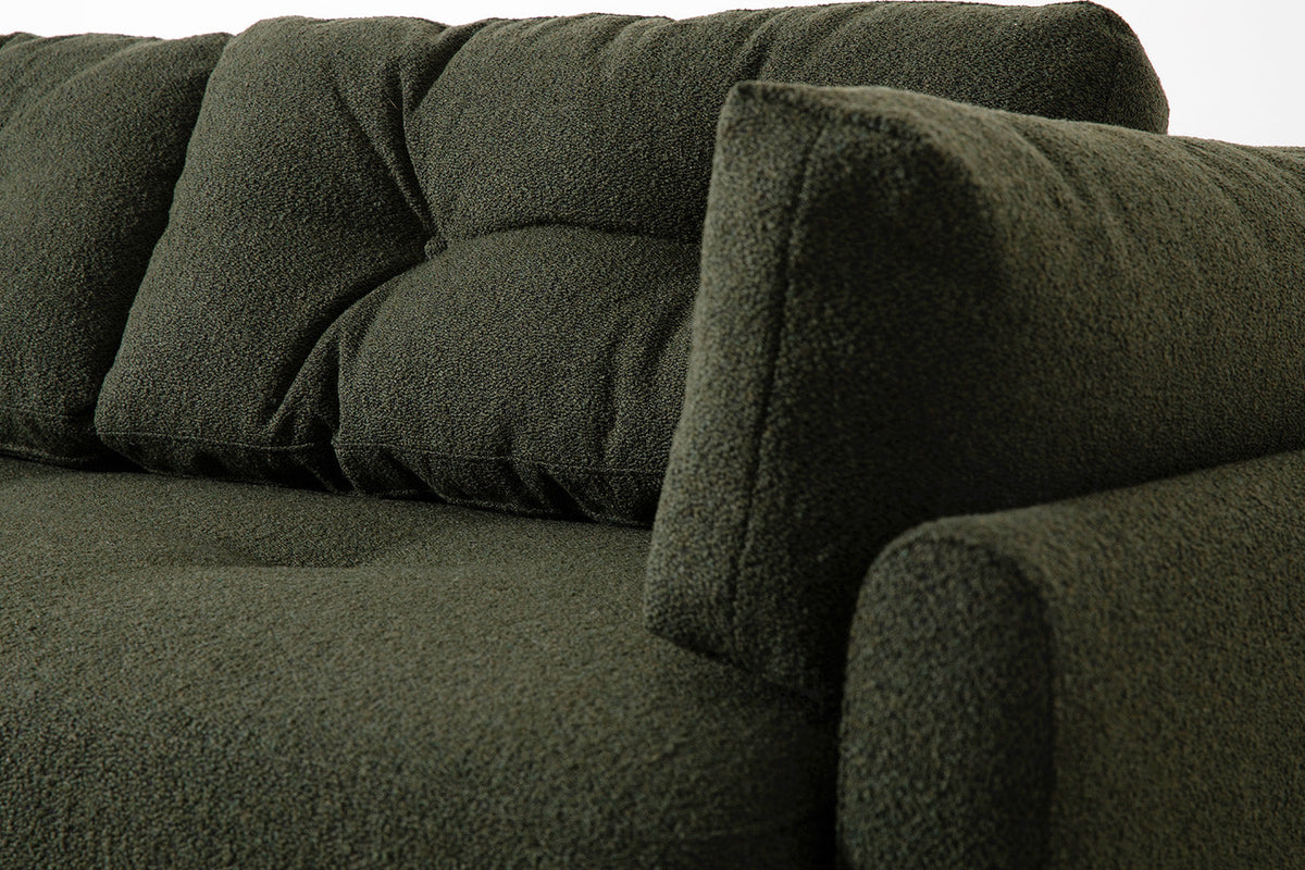 Model 04 Dreisitzer-Schlafsofa, Farngrün