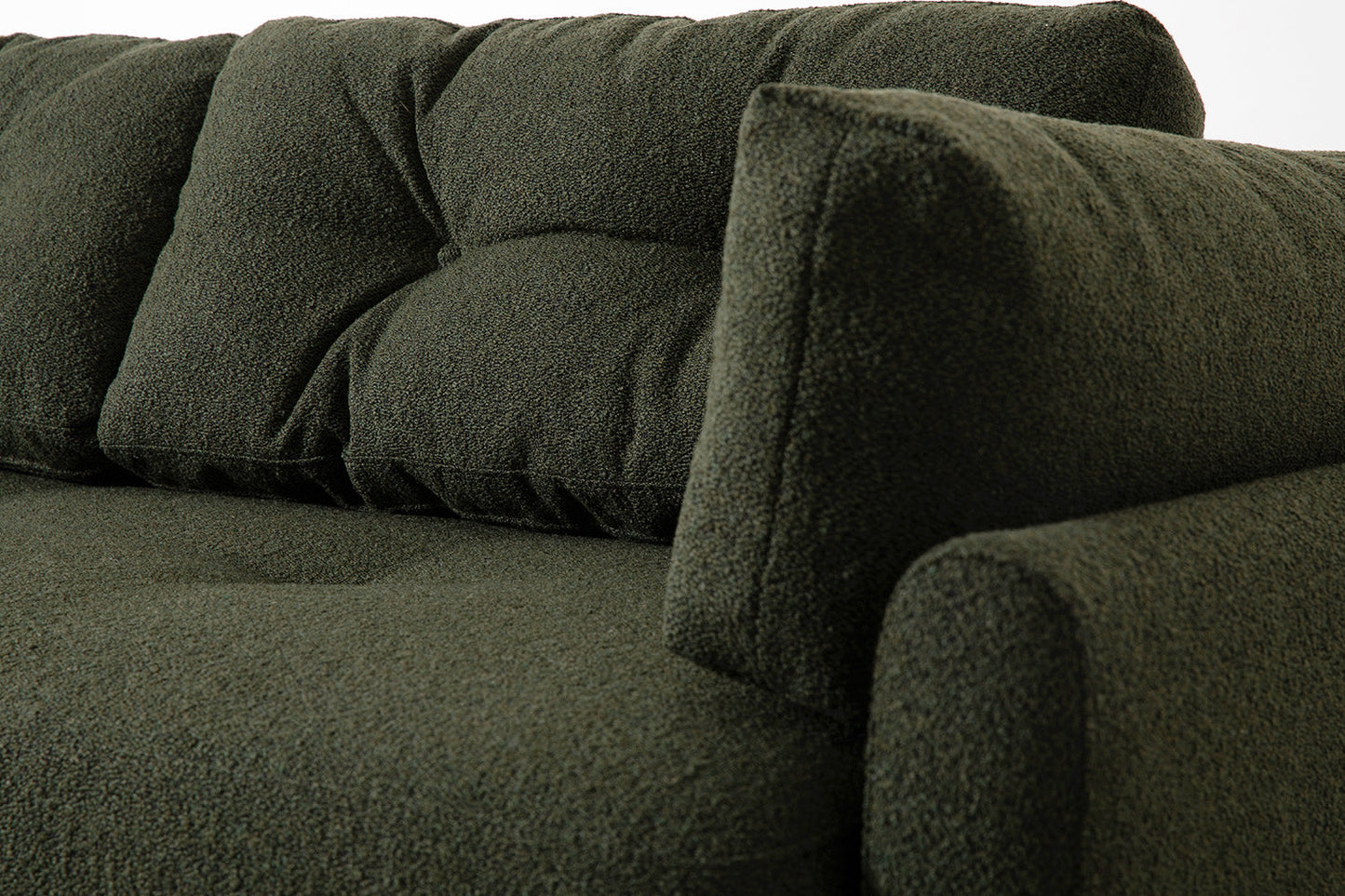 Model 04 Dreisitzer-Schlafsofa, Farngrün