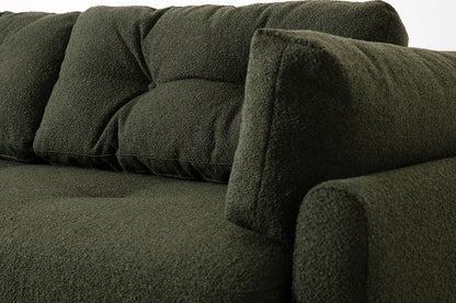 Model 04 Dreisitzer-Schlafsofa, Farngrün