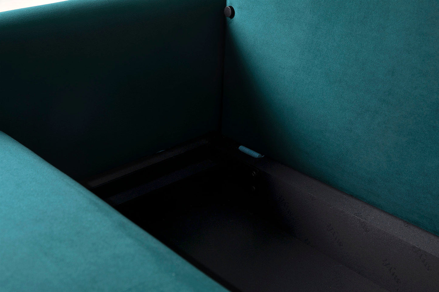 Model 04 Dreisitzer-Schlafsofa, Eisvogelblau