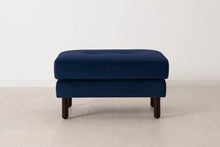 Polsterhocker Model 04, Indigoblau