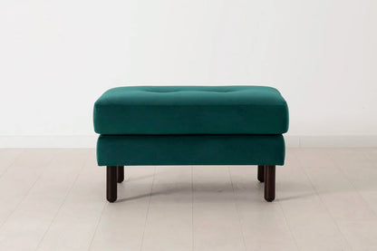 Polsterhocker Model 04, Eisvogelblau