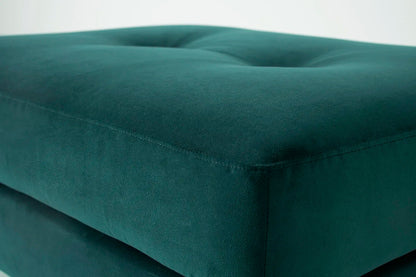 Polsterhocker Model 04, Eisvogelblau