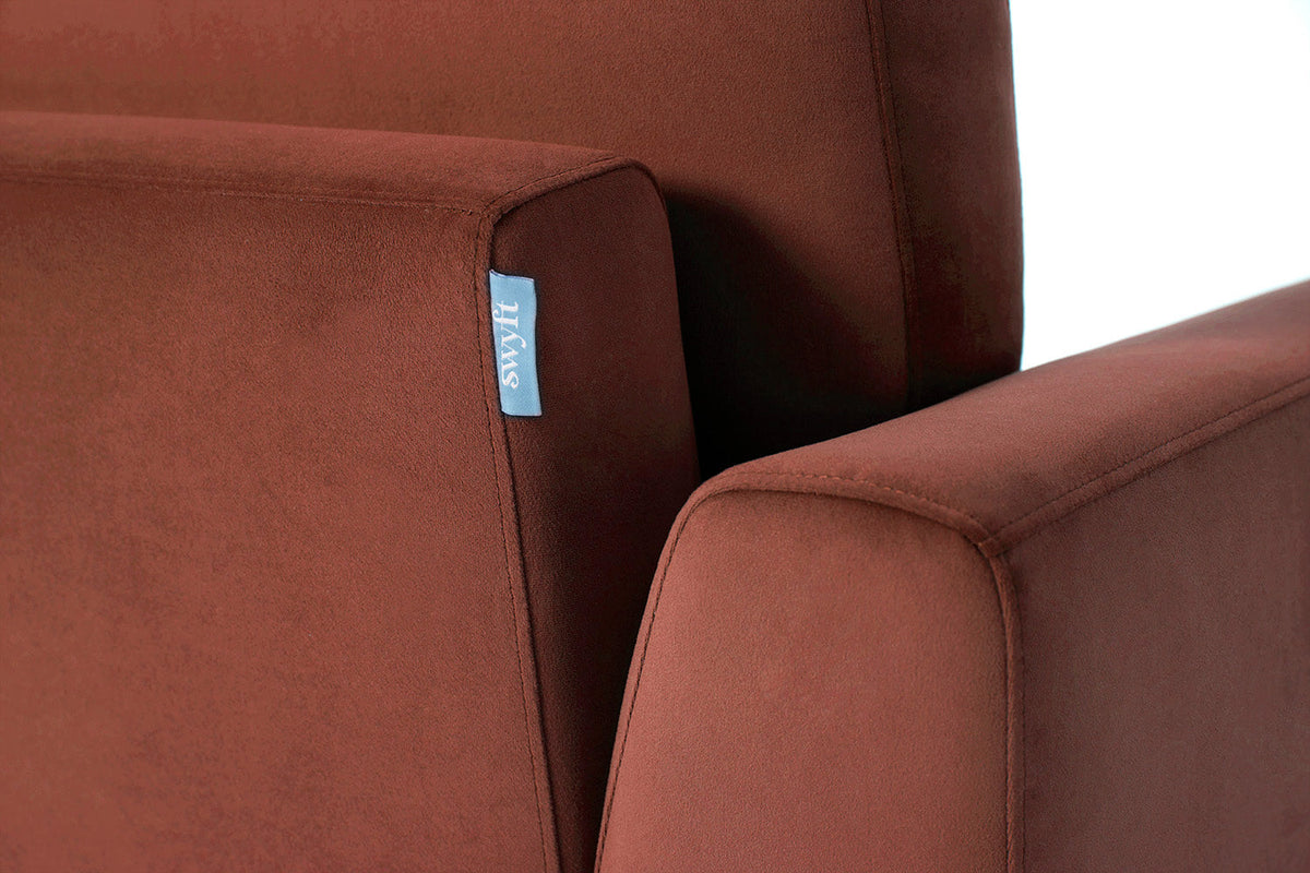 Model 05 3-Seater Sofa with ottoman, Brick