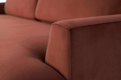 Model 05 3-Seater Sofa with ottoman, Brick