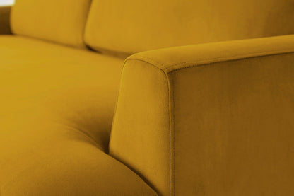 Model 05 3-Seater Sofa with ottoman, Mustard
