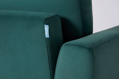 Zweisitzer-Sofa Model 05, Eisvogelblau