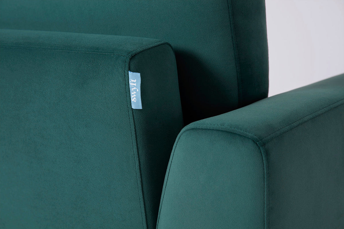 Dreisitzer-Sofa Model 05, Eisvogelblau