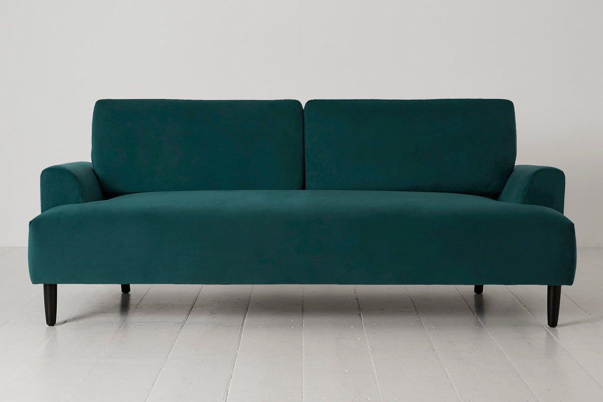 Dreisitzer-Sofa Model 05, Eisvogelblau